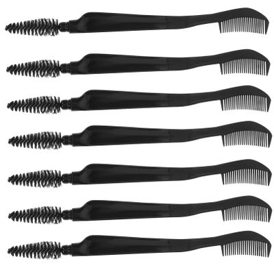 Baluue 10pcs Dual- Eyebrow and Eyelash Comb Grooming Tool for Women Portable Soft Bristles for Makeup Application and Eyelash Separation