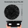 2pcs Bonnets for Men, Double Layer Hair Bonnet Satin Bonnet for Women Curly Hair Braids, C view 3