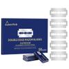 Gearhub Premium 50 Count Double Edge Safety Razor Blades Refills Swedish 13C26 Stainless Steel Platinum Coated, Mild to Medium Sharpness for Smooth Shaves view 1
