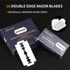 Gearhub Premium 10 Count Double Edge Safety Razor Blades Refills Swedish 13C26 Stainless Steel Platinum Coated, Mild to Medium Sharpness for Smooth Shaves view 4