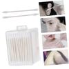Beatifufu 200pcs Cotton Bud Double Tips Cotton Rounds for Precision Makeup Application view 1