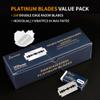 Gearhub Premium 200 Count Double Edge Safety Razor Blades Refills Swedish 13C26 Stainless Steel Platinum Coated, Mild to Medium Sharpness for Smooth Shaves view 4