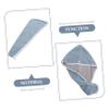 Ciieeo 1pc Coral Fleece Dry Hair Cap Super Absorbent Hair Wrap Towel for Quick Drying Soft Bath Cap Reduces Heat Damage for Everyday Use -grey view 2