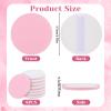 8PCS Face Powder Puffs Pink Soft Cotton Powder Pads Round Powder Puff with Ribbon for Powder Foundation Body Powder and Loose Powder, 2.13 Inch view 2