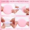 8PCS Face Powder Puffs Pink Soft Cotton Powder Pads Round Powder Puff with Ribbon for Powder Foundation Body Powder and Loose Powder, 2.13 Inch view 4