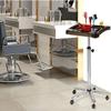 Rieort Salon Trolley Steel Salon Rolling Cart Height-Adjustable Storage Utility Cart Beauty Tray with Wheels for Barber Salon Cart view 2