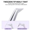 Natuhana High Precision Lash Tweezers for Individual and Volume Eyelash Extensions Premium Stainless Steel Curved Fiber Tip Professional Isolation Tweezer view 2
