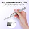 Natuhana High Precision Lash Tweezers for Individual and Volume Eyelash Extensions Premium Stainless Steel Curved Fiber Tip Professional Isolation Tweezer view 3