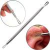 Blackhead Remover Pimple Extractor Popper Tool Acne Comedone Blackhead, Blemish, Whitehead Popping, Zit Removing for Nose Face - Stainless Steel Skin Care Tools view 2