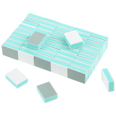 50Pcs Nail Buffers Mini Buffer Block Nail File Double-Sided Nail Buffer Block Bulk Buffing Blocks Professional Manicure File Blocks Set for Polishing Acrylic Nails Shiny Natural Nails Buff
