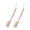 Healeved 2pcs Loofah Back Brush Long Handle Exfoliating Bath Brush for Gentle Back Scrubbing Safe Material for Body Washing and Relaxation view 1