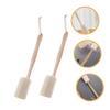 Healeved 2pcs Loofah Back Brush Long Handle Exfoliating Bath Brush for Gentle Back Scrubbing Safe Material for Body Washing and Relaxation view 3