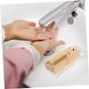 Healeved 4pcs Portable Nail Brush Bamboo and Nail Cleaning Brushes for Fingernails Compact Design for Easy Carrying for Salon Use Gentle Skin view 2