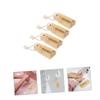 Healeved 4pcs Portable Nail Brush Bamboo and Nail Cleaning Brushes for Fingernails Compact Design for Easy Carrying for Salon Use Gentle Skin view 3