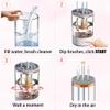 Eleganiiii White Transparent Electric Makeup Brush Cleaner, New Version Lazy Automatic Cleaning Brush/Makeup Brush Cleaning Tool/Lazy Electric Cleaning Brush/makeup brush cleaner machine view 3