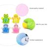 Abaodam 4pcs Boy Girl Bath Exfoliating Gloves Cartoon Body Scrubbers for Bath Lightweight and Fun for Boy Girl Frog Bear view 4
