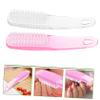 Healeved 2pcs Handle Grip Nail Brush for Fingernails Nail Brush Dust Cleaning Stain Removal Sturdy Plastic Tail Hook for Storage view 3
