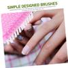 Healeved 2pcs Handle Grip Nail Brush for Fingernails Nail Brush Dust Cleaning Stain Removal Sturdy Plastic Tail Hook for Storage view 4