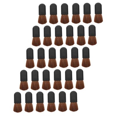 VINTORKY 30pcs Portable Powder Blush Makeup Brush Versatile Travel Brushes for Foundation Blush and Powder Application Comfortable Grip Easy to Clean for Daily Use