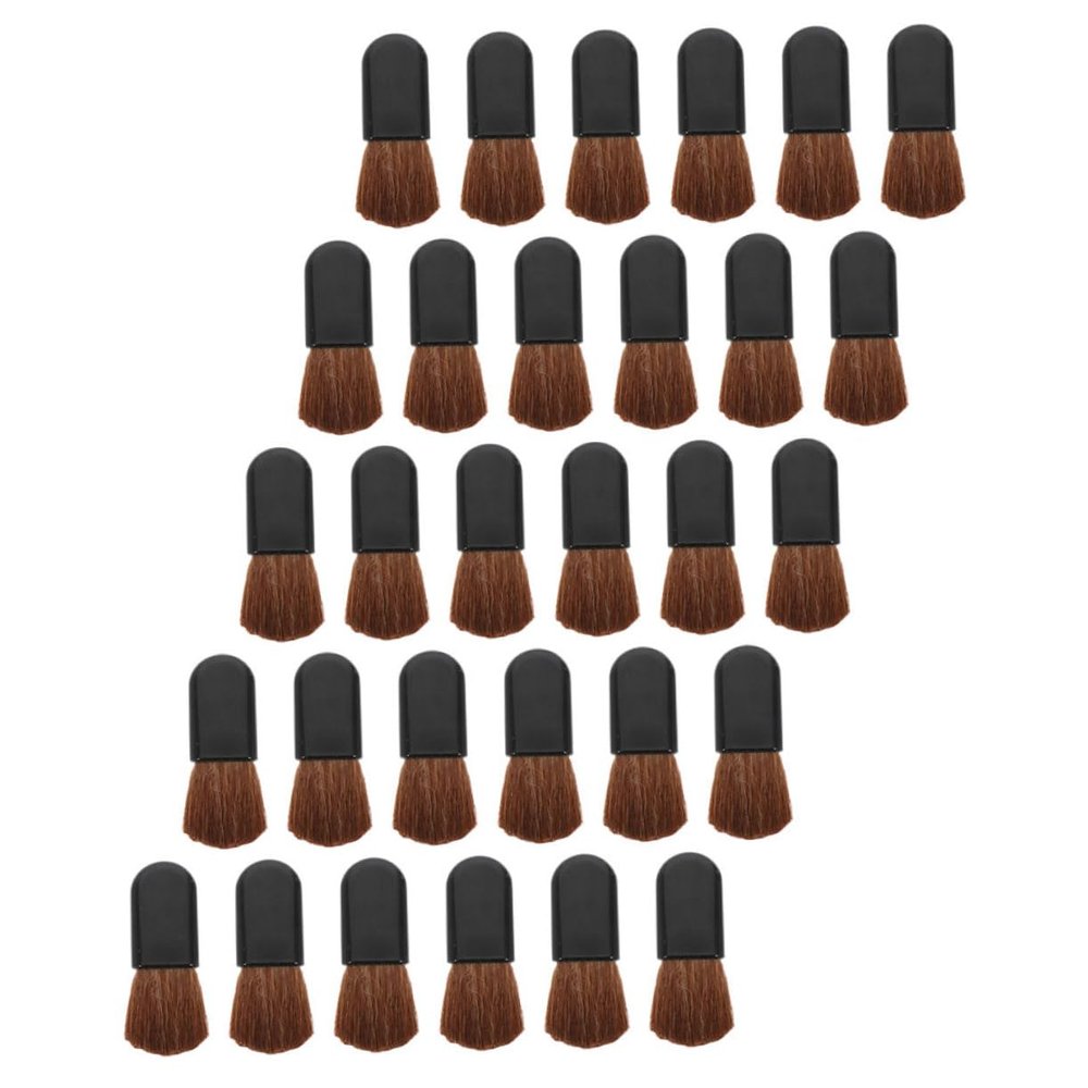 VINTORKY 30pcs Portable Powder Blush Makeup Brush Versatile Travel Brushes for Foundation Blush and Powder Application Comfortable Grip Easy to Clean for Daily Use