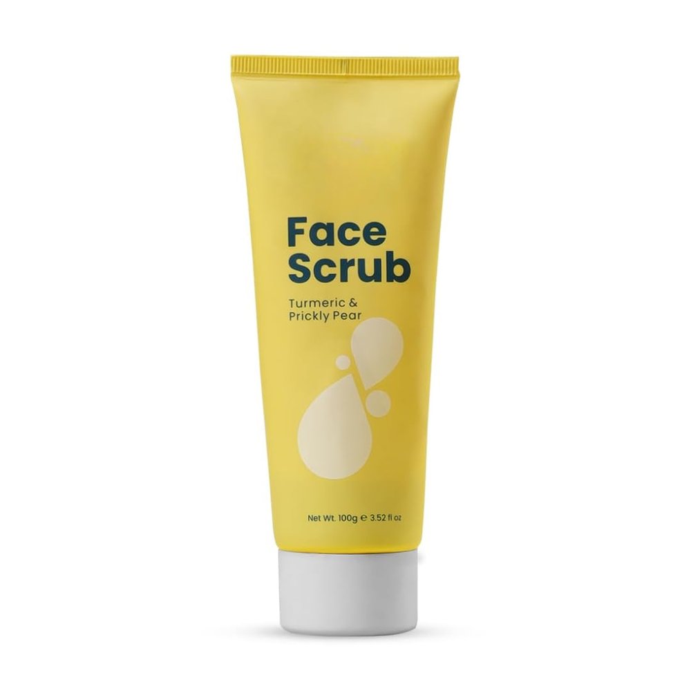 Generic Face Scrub with Turmeric & Prickly Pear Clean Grime, Unclogs Pores, Brighten Skin, cruelty- Free - 100gm