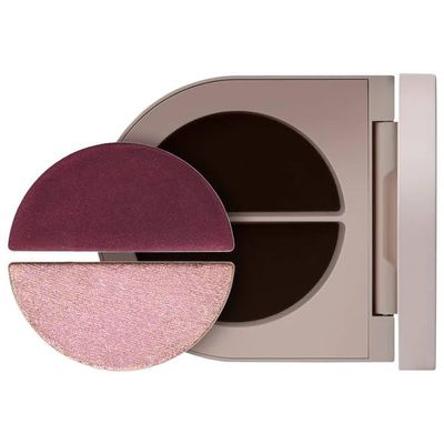 ROSE INC Satin & Shimmer Duet Powder & Cream Eyeshadow - Satin Plum/Lavender Shimmer, 0.05 Ounce (Pack of 2)