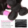 30Inch Body Wave Hair Bundles 100% Human Hair Extension Natural Color Virgin Hair Weave 1/3/4 Piece Natural Color 24 26 28 30 view 3