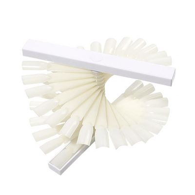 Healeved 1set Nail Color Display Stand Color Fan Nail Art Polish Cards for Salon Use and Practice and Design Showcase