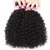 100% Curly Weave Human Hair Bundles Remy Hair 8-26In Natural Color Brazilian Hair Weave Bundles Natural Color 12 14 16 view 1