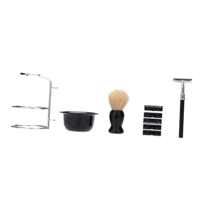 Didiseaon Men's Shaving Set Safety Razor Kit with Brush Stand Bowl Grooming Kit for Men