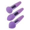 HAPINARY 3pcs Makeup Sponge Pens Set Versatile Cosmetic Tools for Foundation Blush and Concealer Application Comfortable Handle Design for Easy Use and Cleaning Purple view 1