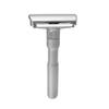 Didiseaon Manual Double-sided Razor Holder Adjustable Shaving Machine for Men Lightweight Design for Home and Travel Craftsmanship Silver-gray Finish view 1