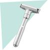 Didiseaon Manual Double-sided Razor Holder Adjustable Shaving Machine for Men Lightweight Design for Home and Travel Craftsmanship Silver-gray Finish view 2