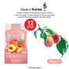 12 Pack 10ml Vala Edge Control Braiding Gel Pomade Strong Hold High Shine Made in Korea Beauty Styling Gel (Peach) view 2
