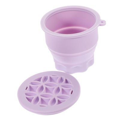 FOMIYES Silicone Makeup Brush Cleaning Bowl Durable Makeup Brush Scrubber for Efficient Cleaning Multi-functional Tool for Quick and Care Purple Color