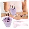 FOMIYES Silicone Makeup Brush Cleaning Bowl Durable Makeup Brush Scrubber for Efficient Cleaning Multi-functional Tool for Quick and Care Purple Color view 3