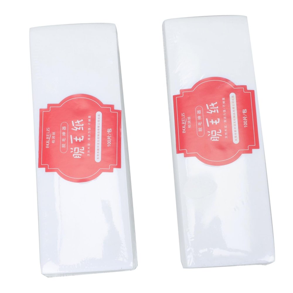 Didiseaon 200pcs Hair Removal Ladies Depilatory Waxing Strips Non Woven Body Use Wax Strips