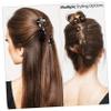 Ipetboom 3pcs Unique Design Hairpins Acetate Hair Stick u Shape for Women Hair Bun Forks Multiple Colors view 4