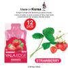 12 Pack 10ml Vala Edge Control Braiding Gel Pomade Strong Hold High Shine Made in Korea Beauty Styling Gel (Strawberry) view 2