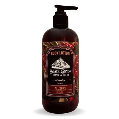 Black Canyon All Spice Scented Body Lotion with Lanolin and Jojoba Oil, 12 Oz