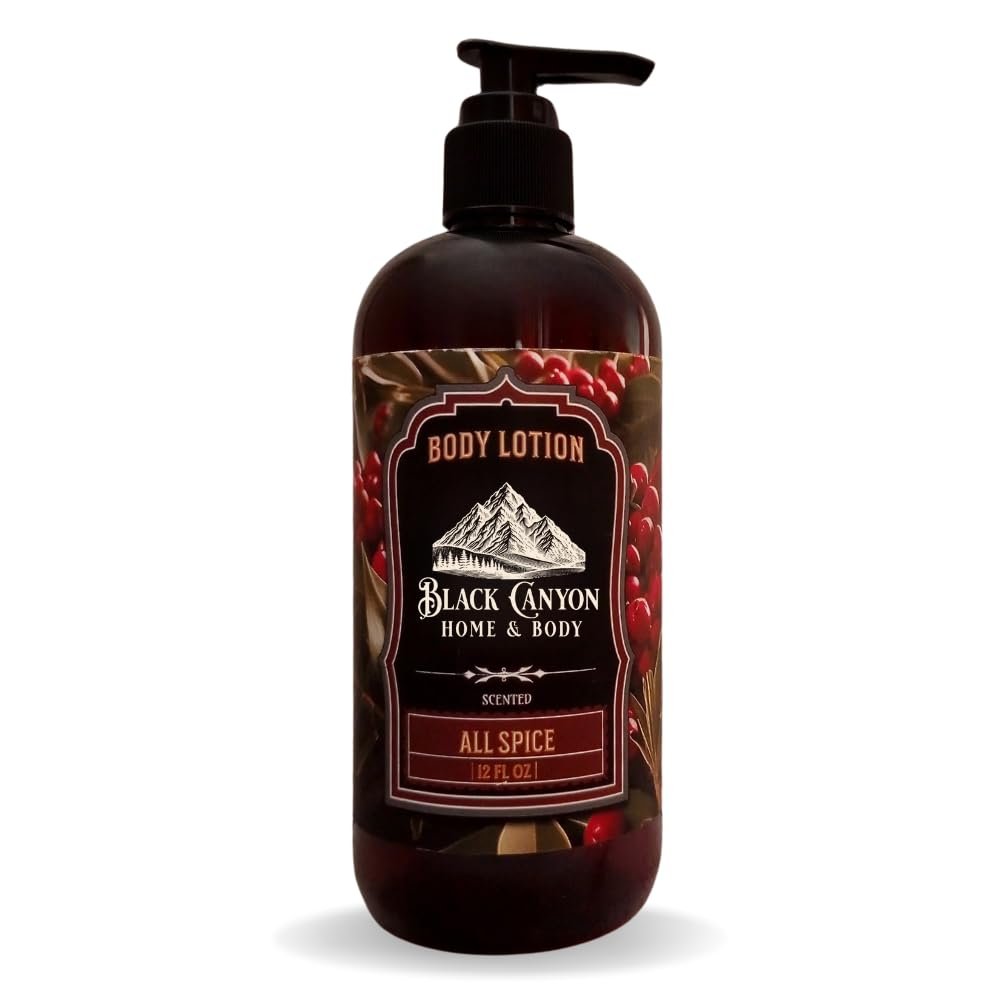 Black Canyon All Spice Scented Body Lotion with Lanolin and Jojoba Oil, 12 Oz
