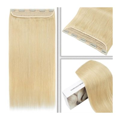 Hair Extensions Hair Extensions Remy Human Hair Extensions Invisible 5 Clips Hairpiece Thick Hair Extensions Natural Hairpiece for Women Hair Extensions Clip in ( Color : #613 , Size : 10inch 65g )