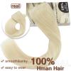 Hair Extensions Hair Extensions Remy Human Hair Extensions Invisible 5 Clips Hairpiece Thick Hair Extensions Natural Hairpiece for Women Hair Extensions Clip in ( Color : #613 , Size : 10inch 65g ) view 4