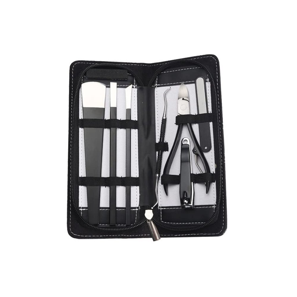 LOVULIFE Nail Clippers Set Professional Pedicure 7 Sets Toenail Care Set Nail Clippers Manicure Pedicure Kit Stainless Steel Pedicure Pliers Travel Sets (Size : 7 Pieces)