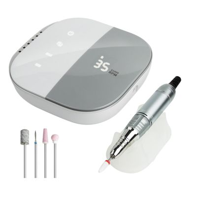 Electric Nail Drill Machine, Electric Nail Drill Machine 35000RPM High Speed Pedicure Manicure Set Nail Supplies for Professionals Nails Polisher Sander Professional Nail Art Salon Manicure Machine (
