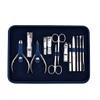 LOVULIFE Nail Clippers Set Adult Nail Clipper Set Decoration Foot Set Cuticle Care Tools with Blue Leather Case Face Care Personal Care Tools (13 Pieces) view 1
