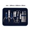 LOVULIFE Nail Clippers Set Adult Nail Clipper Set Decoration Foot Set Cuticle Care Tools with Blue Leather Case Face Care Personal Care Tools (13 Pieces) view 2