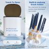Super Fast Makeup Brush Cleaner Dryer,Ohyesbae Automatic Spinner Makeup Brush Cleaner Machine,All Size Makeup Brush Cleaner Tools Gift for Girls Women,Brush Automatic Cleaner (white) view 2