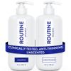 Routine Wellness Anti-Thinning Shampoo and Conditioner Set for Thinning Hair - Biotin DHT Blocker Women & Men - Color Safe Shampoo for Hair Loss & Healthier Hair - Unscented (Pack of 2) view 1