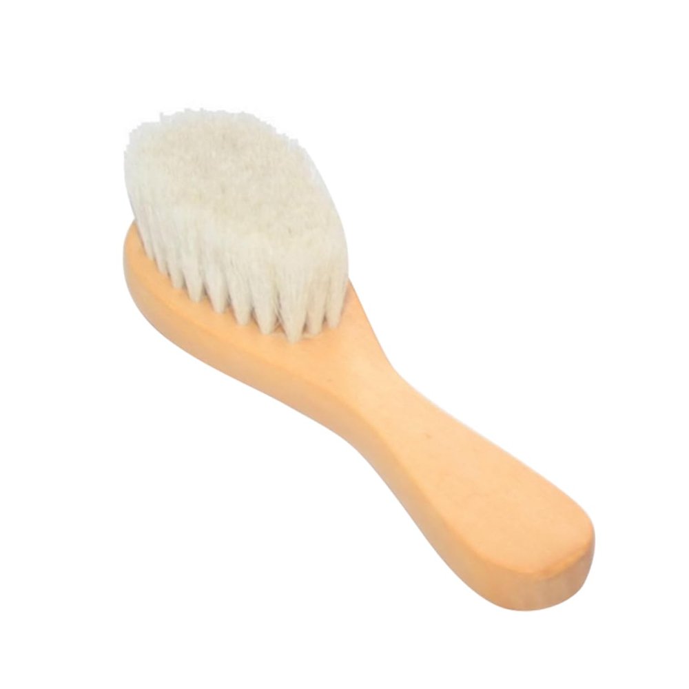 Healeved Natural Wooden Bath Brush with Soft Bristles Dual-Sided Body Massage Scrubber for Boy Girl and Boy Girl for Gentle Skin Cleansing and Exfoliation